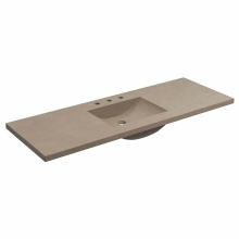 Native Trails NSVNT60-E - 60'' Palomar Vanity Top with Integral Sink in Earth - 8'' Widespread Cutout