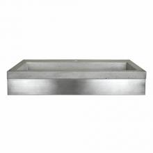 Native Trails VNS36S-NSL3619-A - 36'' Zaca Vanity Base with NativeStone Trough in Ash