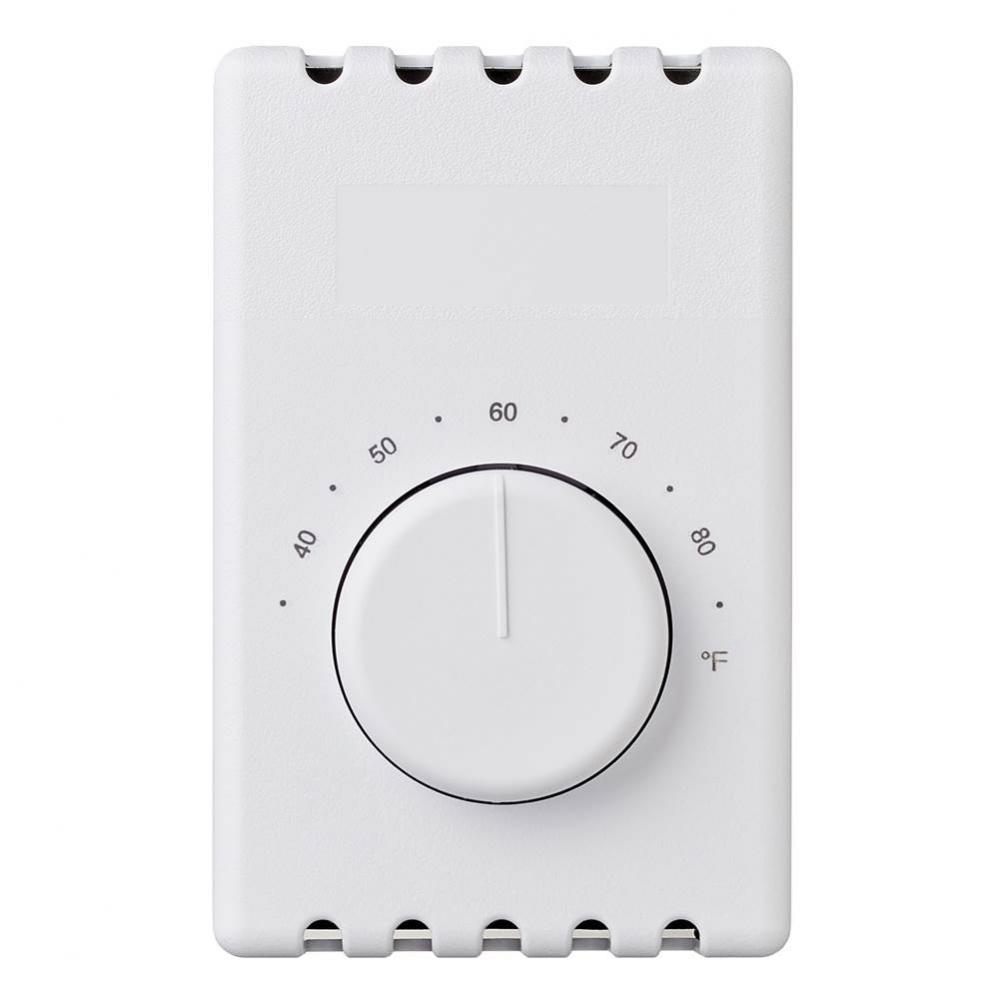 Line Voltage Wall Thermostat-White