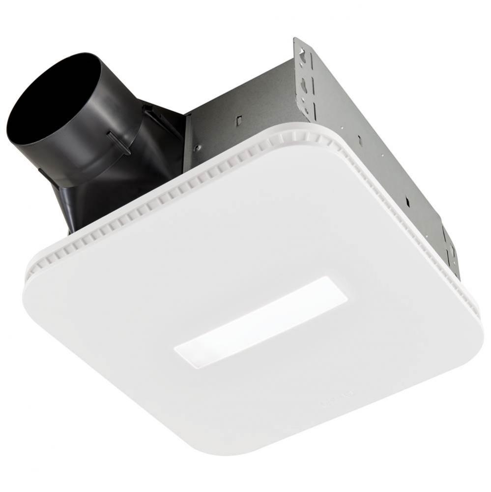 Broan FLEX 80 CFM Bathroom Exhaust Fan w/ CLEANCOVER™ Grille and LED, ENERGY STAR®