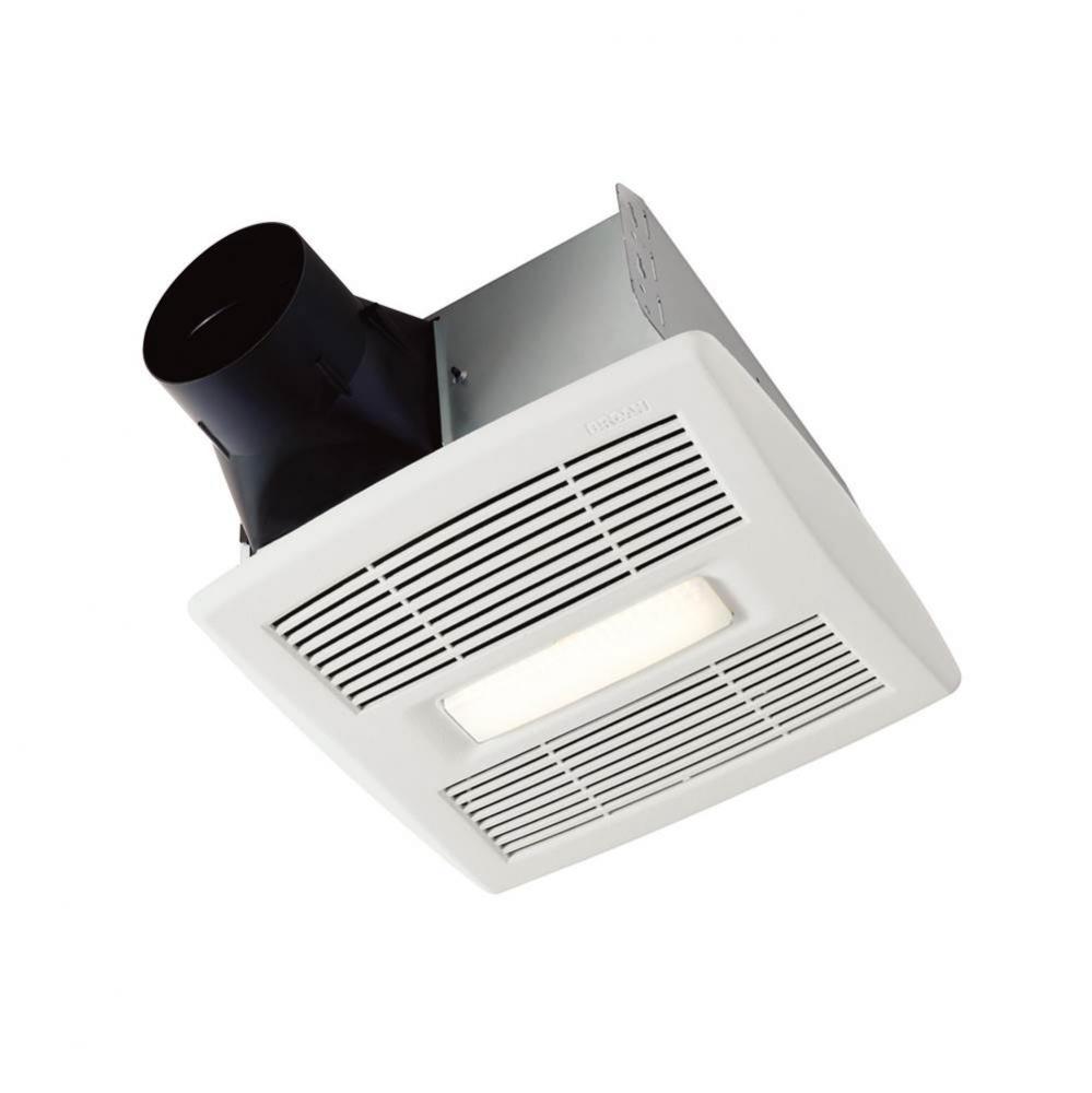 Bathroom Exhaust Fan w/ LED Light, ENERGY STAR®, 50-110 CFM