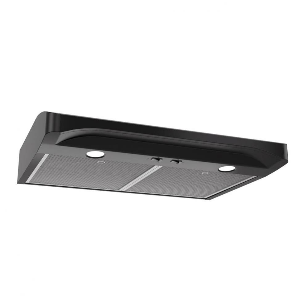 Elite 36-Inch Convertible Under-Cabinet Range Hood,  Black