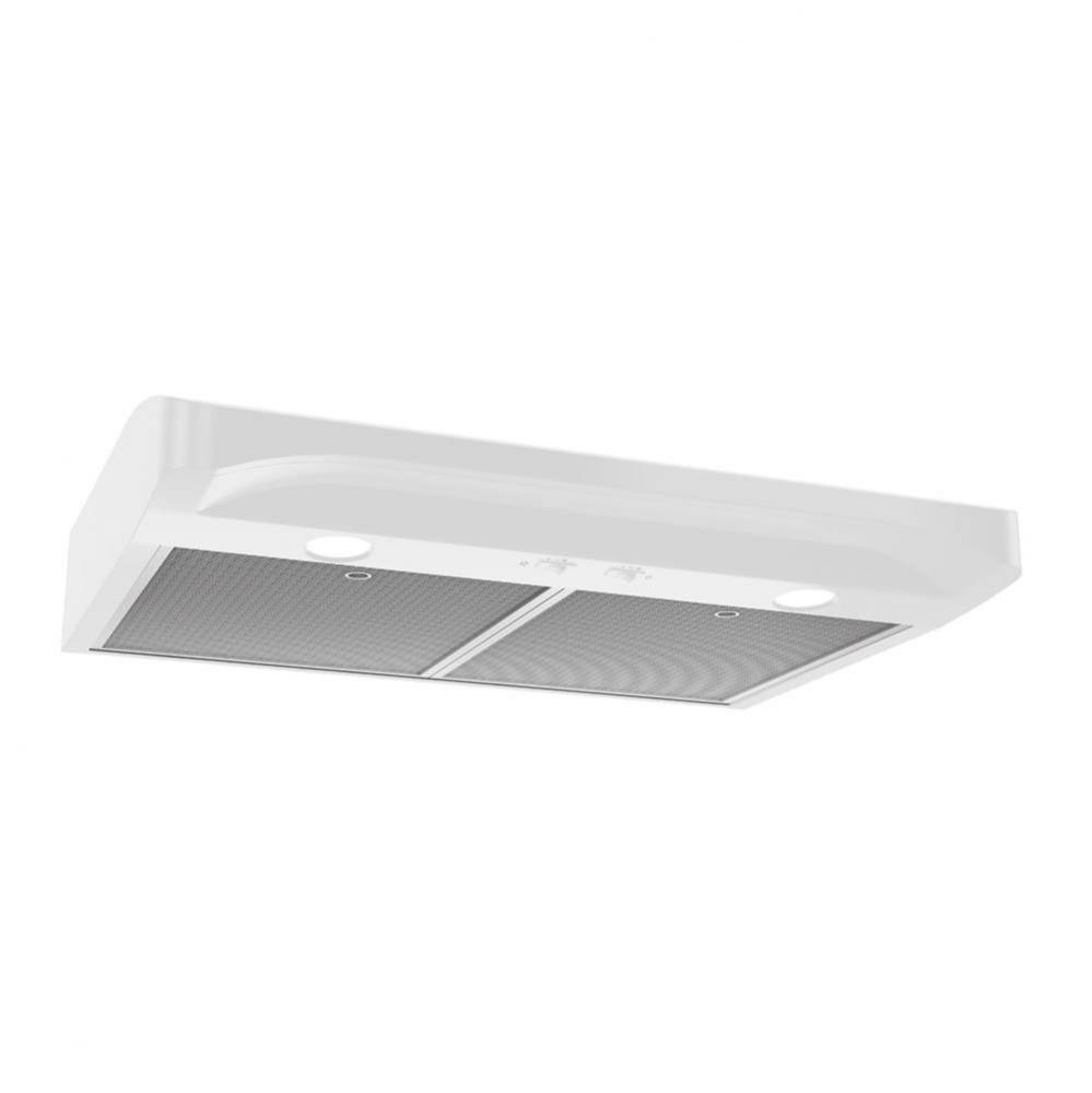 Elite 36-Inch Convertible Under-Cabinet Range Hood,  White