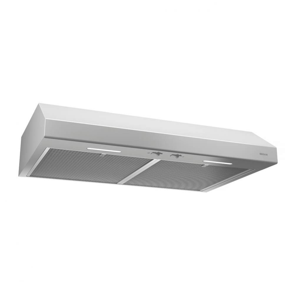 30-Inch Convertible Under-Cabinet Range Hood, ENERGY STAR®, 300 Max Blower CFM, White