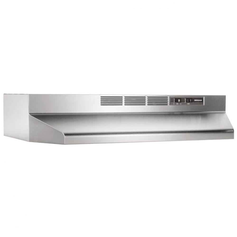 30-Inch Ductless Under-Cabinet Range Hood with Charcoal Filter, Stainless Steel