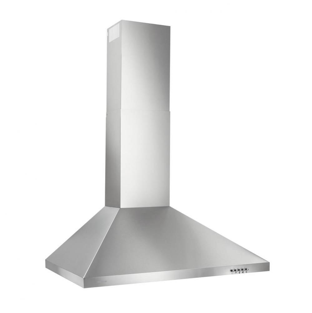 36-Inch Convertible European Style Wall-Mounted Chimney Range Hood, 380 Max Blower CFM, Stainless