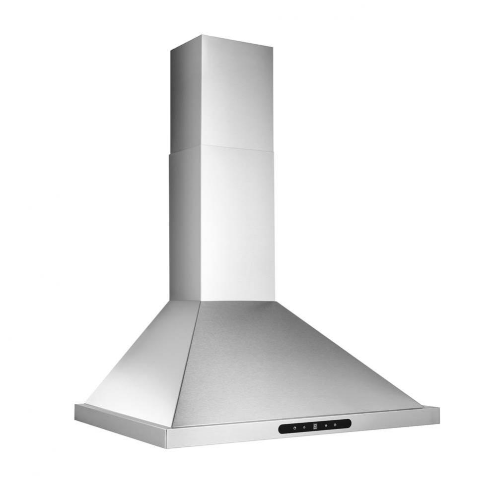 Elite 36-Inch Pyramidal Chimney Range Hood, 640 Max Blower CFM, Stainless Steel