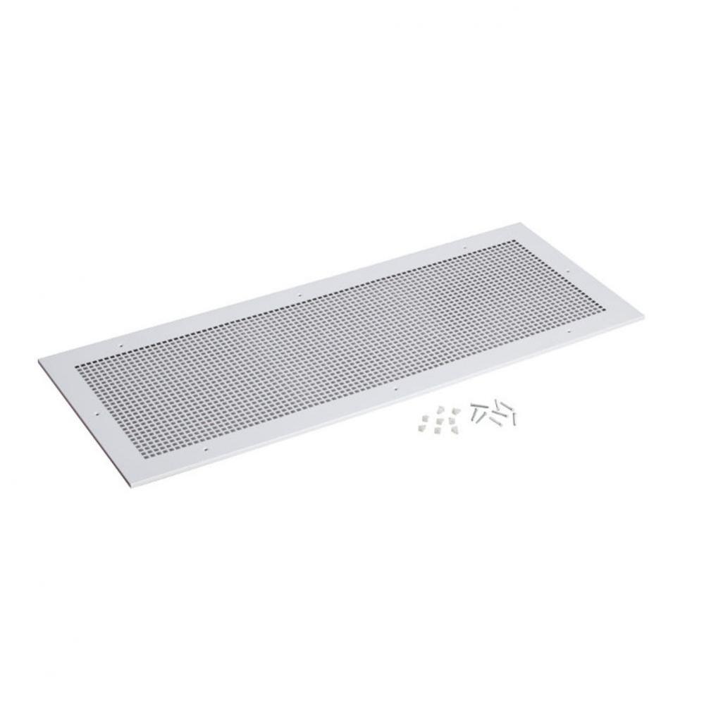 Grille Kit for Model L2000L Ventilator. White enameled steel grille measures 16-1/4