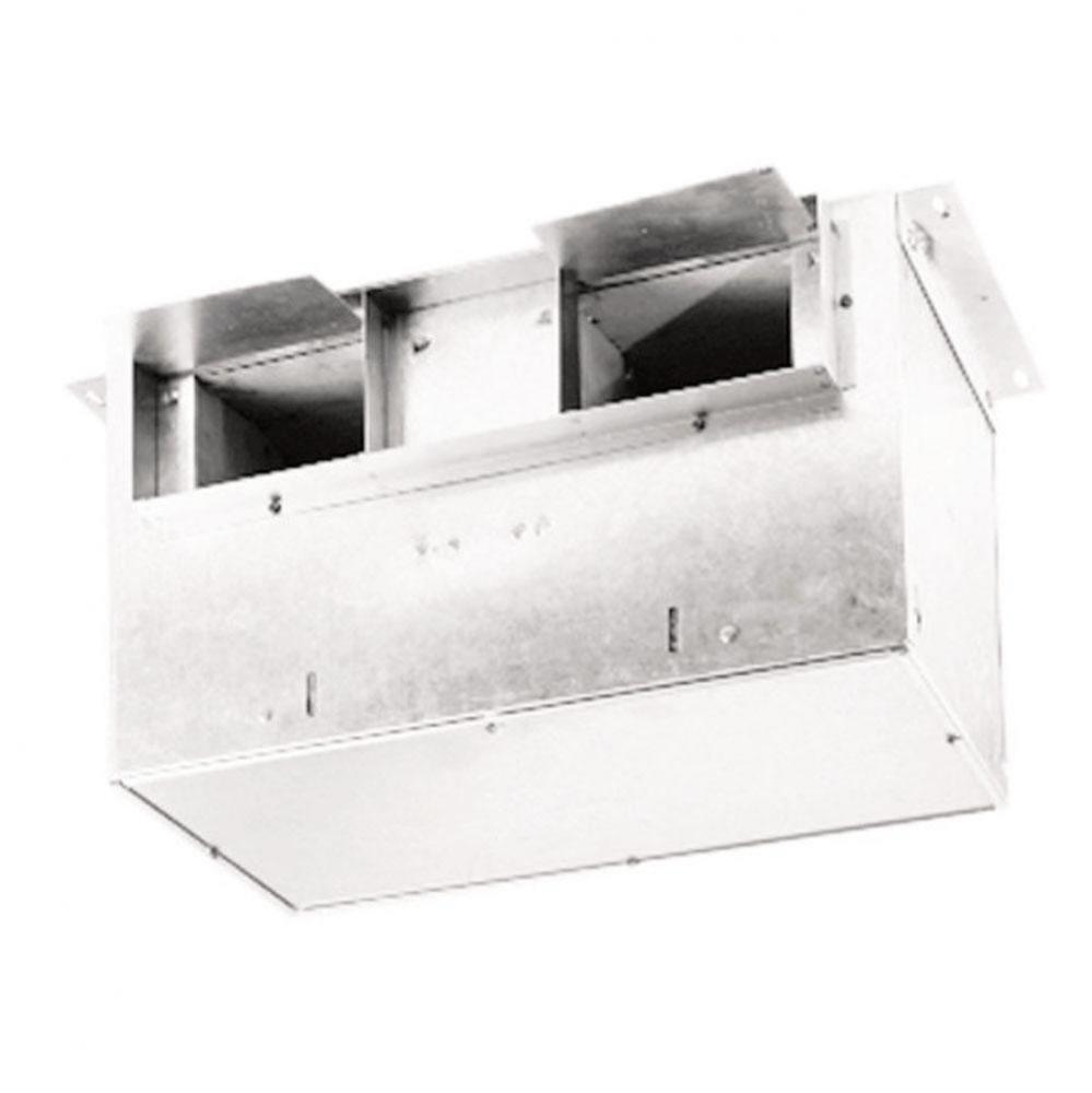 Ventilator; 375 CFM Straight Through, 3.1 Sones; 380 CFM Right Angle, 2.0 Sones. 12