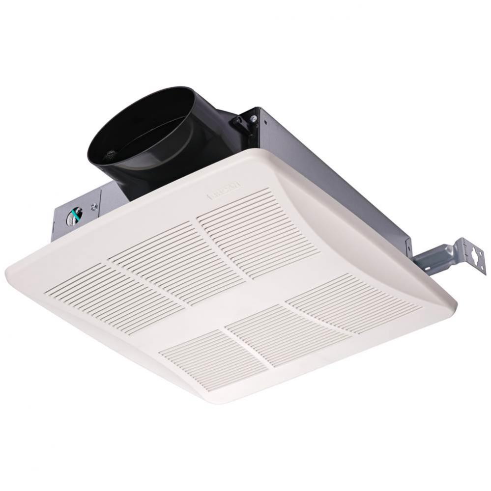 Lo-Profile 50/80/100 Selectable CFM Bathroom Exhaust Fan with Humidity Sensing, ENERGY STAR®