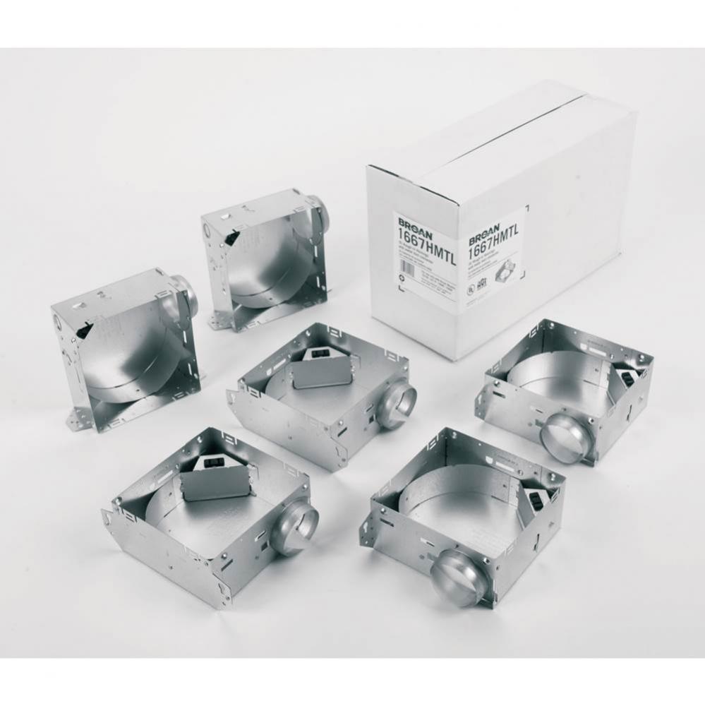 Broan Ventilation Fan Housing Pack for 1670F, 1671F, 1688F and 1689F (damper/metal duct connector
