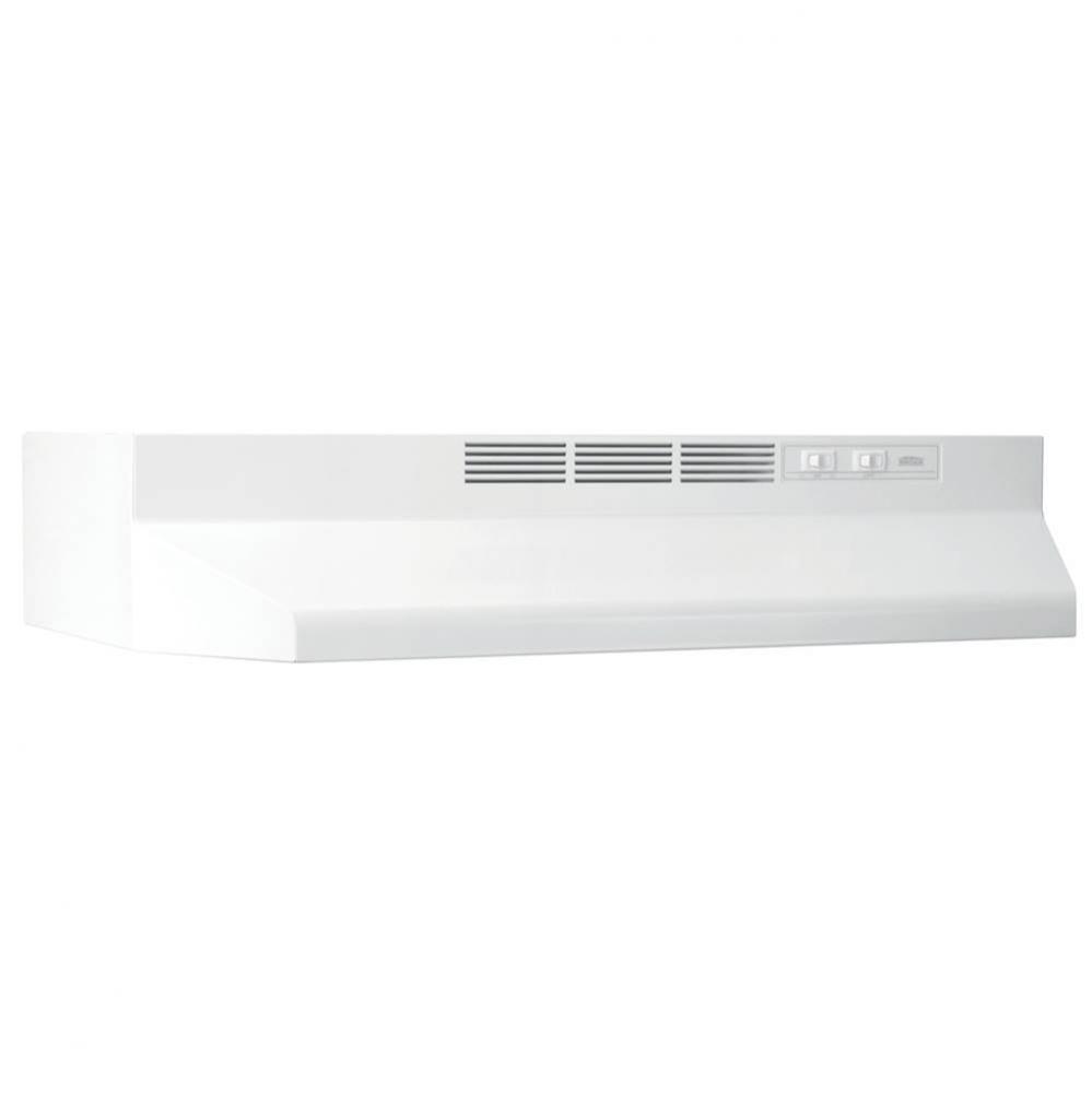 21'' Ductless Under-Cabinet Range Hood with Light in White