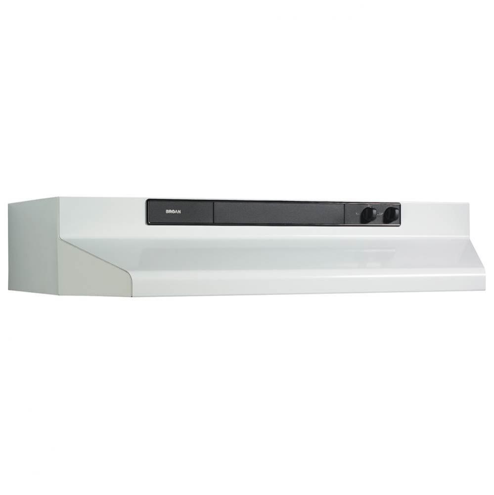 36'' 220 cfm White Under-Cabinet Range Hood