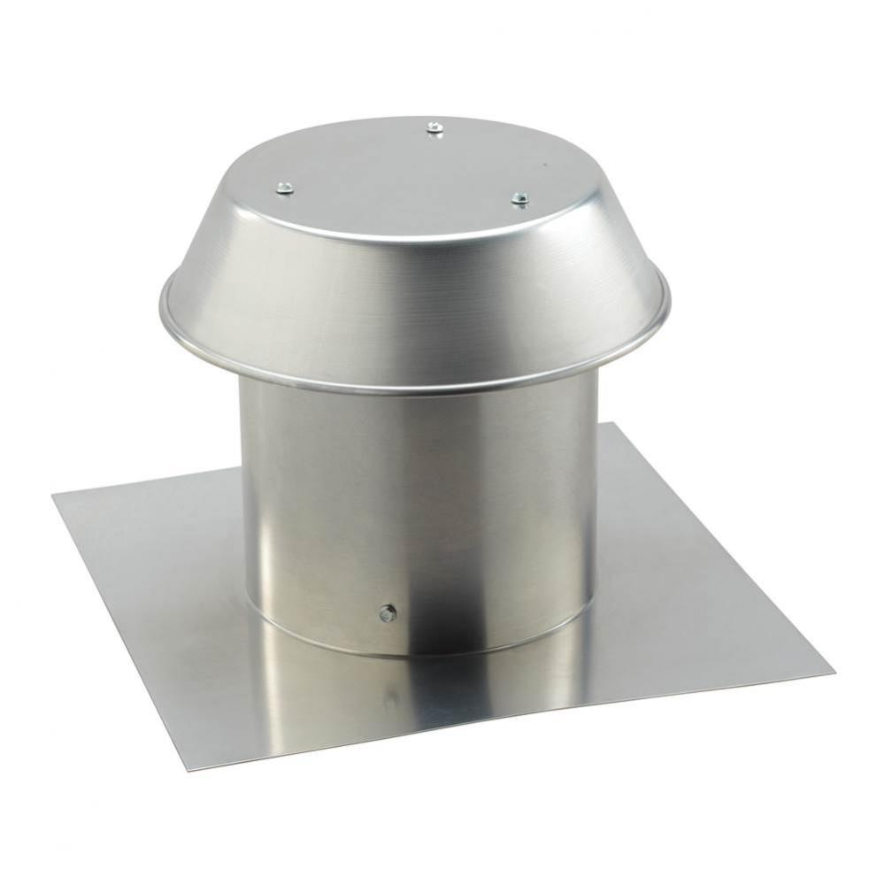 8'', Roof Cap, For Flat Roof, Aluminum