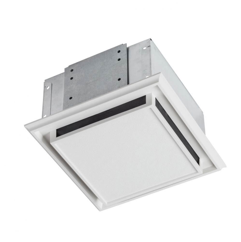 NuTone Duct-free Ventilation Fan with plastic grille, snap-in mounting and charcoal filter