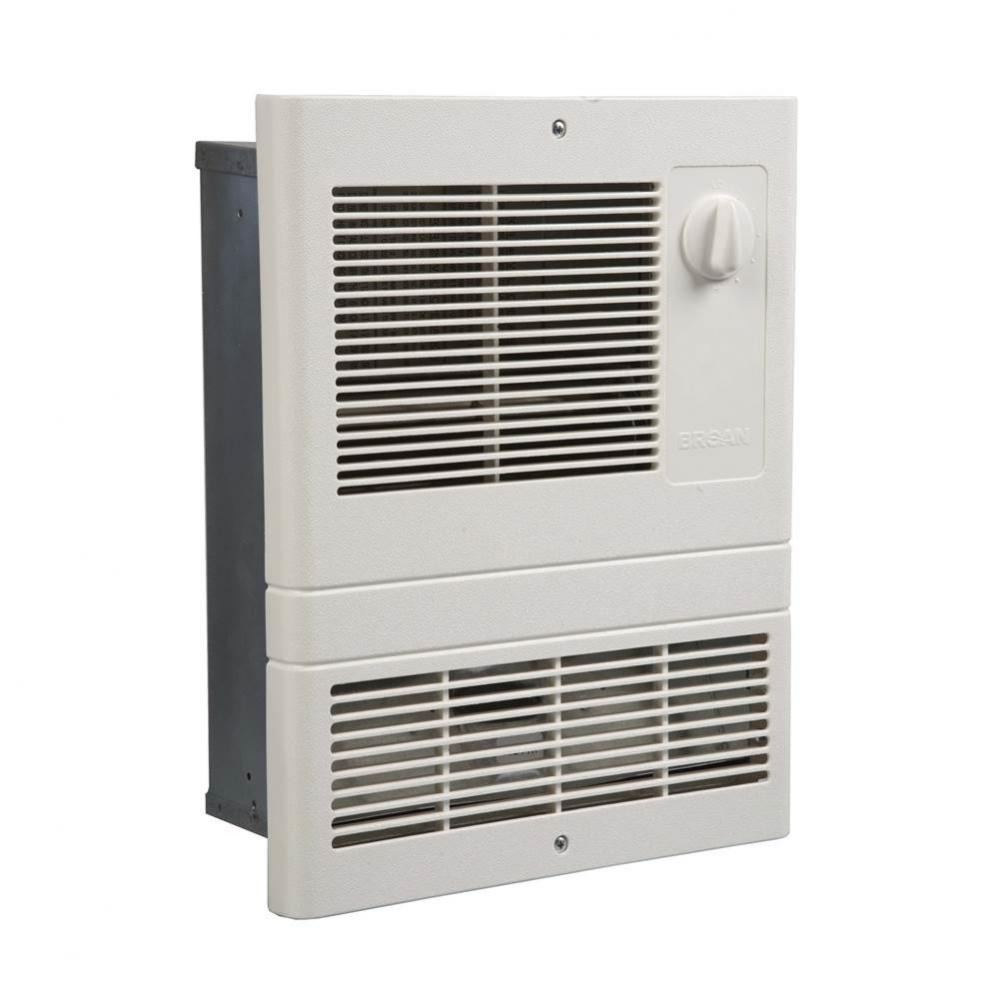 Wall Heater, High-Capacity, 1500 W Heater, White Grille, 120/240 V
