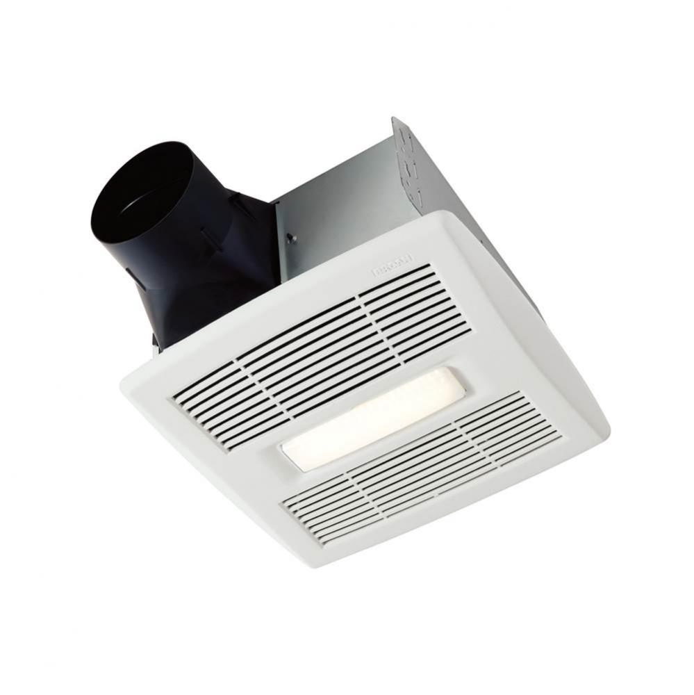 Broan InVent Series 110 cfm Humidity Sensing Ventilation Fan with LED Light, 1.0 Sones Energy Star