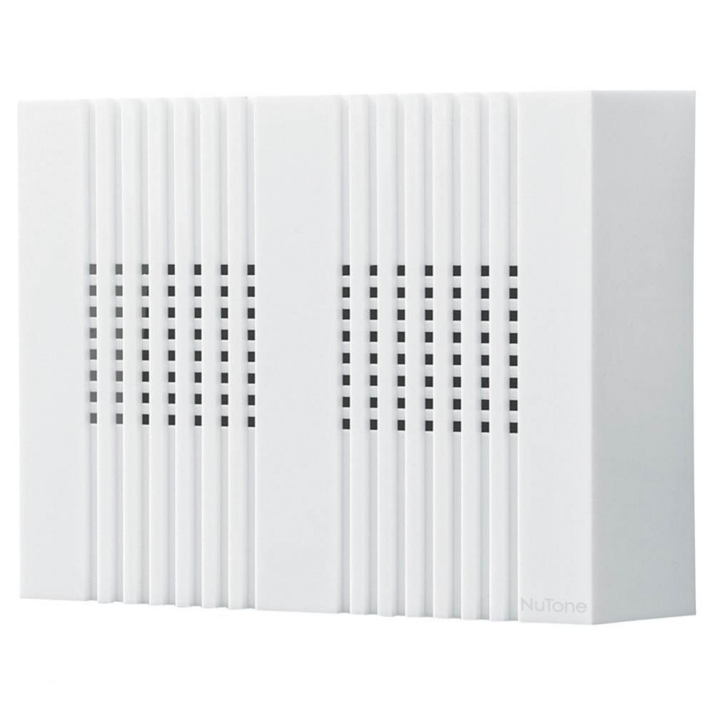 Decorative Wired Door Chime, 8'' w x 6'' h x 2-1/4'' d, in White