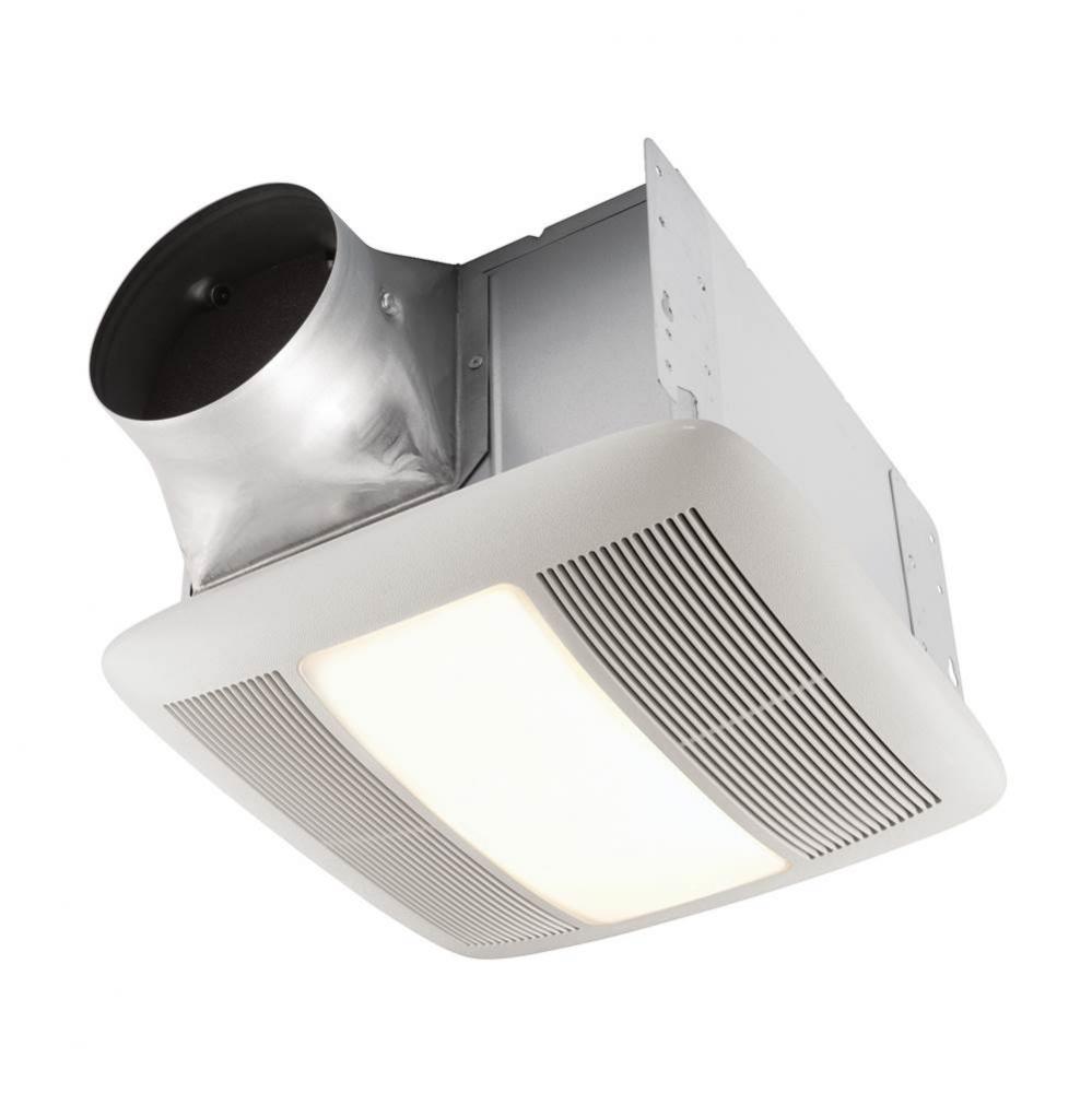 NuTone QTXE Series 150 cfm Ventilation Fan/Light with White Grille, 1.4 Sones Energy Star Certifie