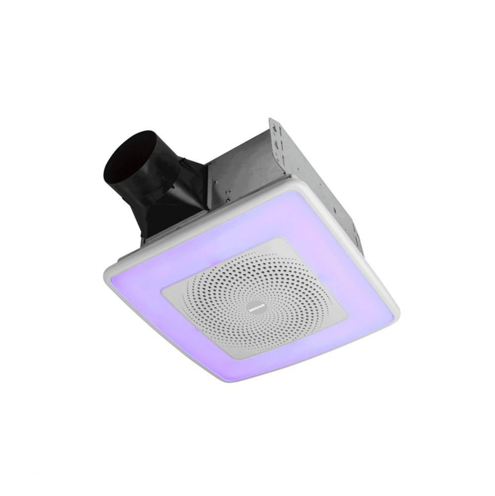 110 CFM, 1.5 Sones ChromaComfort™ w/ Sensonic™ Bluetooth® Speaker