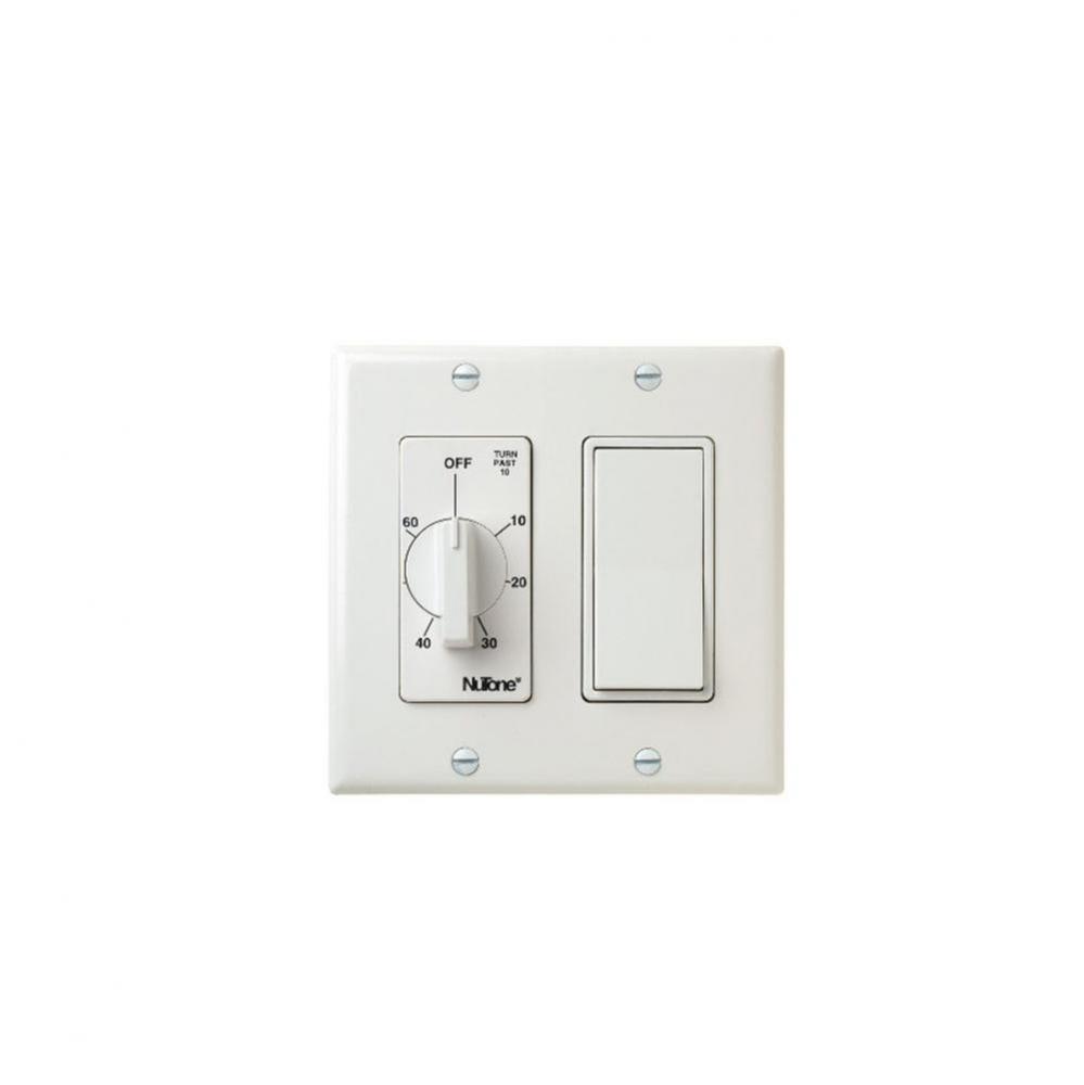 60 Min. Timer/1 On/Off Switch (White)