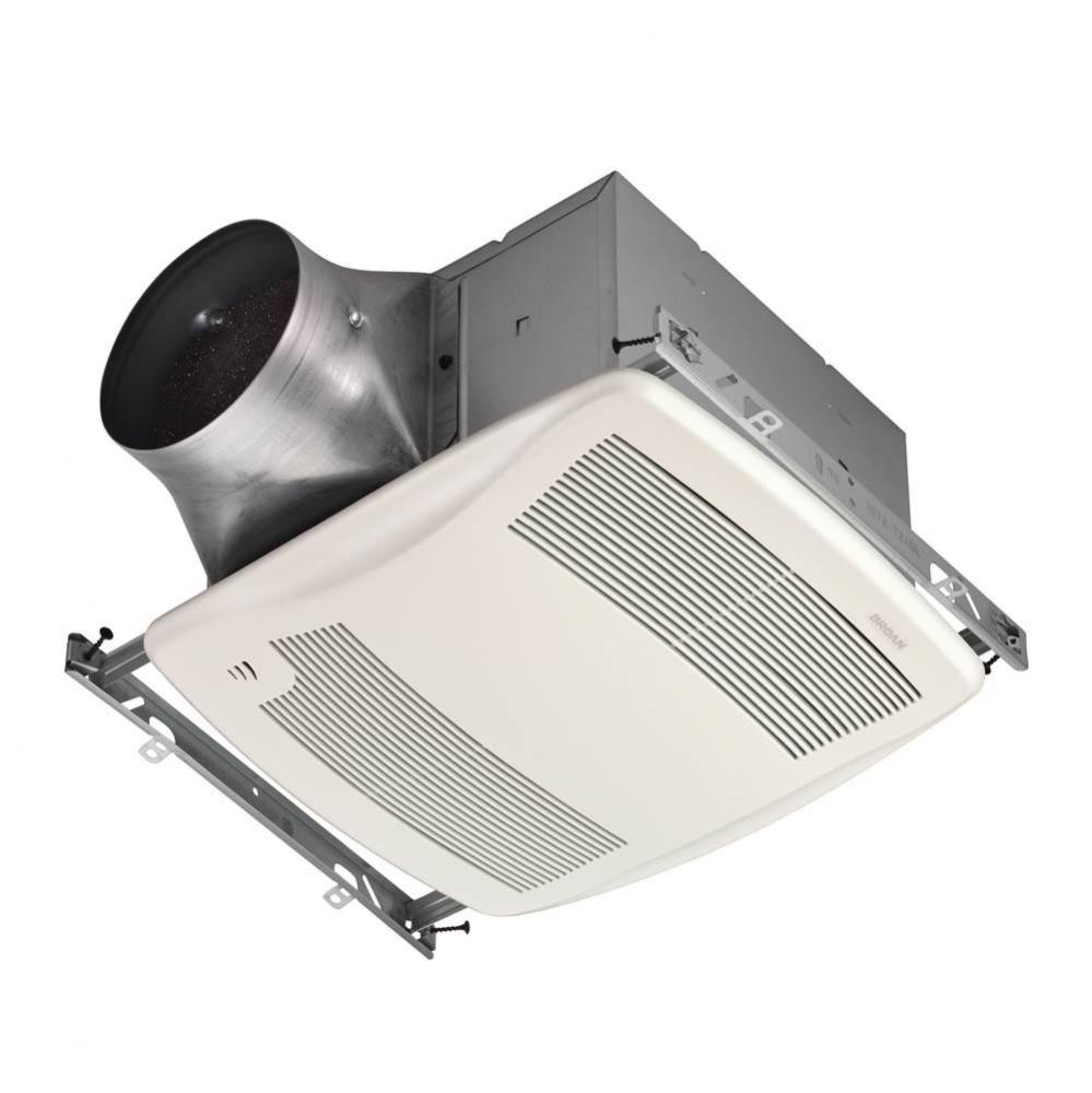 ULTRA GREEN ZB Series 110 CFM Multi-Speed Ceiling Bathroom Exhaust Fan with Humidity Sensing, ENER