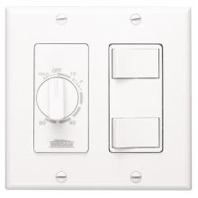 Broan Nutone 62W - 60 Minute Time Control with two rocker switches. Fits two-gang box.