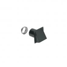 Broan Nutone 885BL - Broan-NuTone® Steel Wall Cap for 3-Inch and 4-Inch Round Duct, Black
