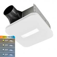 Broan Nutone AER80CCTK - 80 CFM Bathroom Exhaust Fan with CCT LED Light CleanCover™ Grille, ENERGY STAR