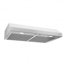 Broan Nutone BCSD136WW - Glacier 36-Inch Convertible Under-Cabinet Range Hood, 300 Max Blower CFM, White