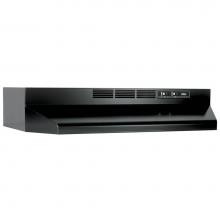Broan Nutone 413023 - 30-Inch Ductless Under-Cabinet Range Hood with Charcoal Filter, Black