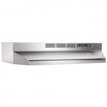 Broan Nutone 413004 - 30-Inch Ductless Under-Cabinet Range Hood with Charcoal Filter, Stainless Steel