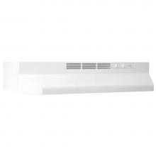 Broan Nutone 413001 - 30-Inch Ductless Under-Cabinet Range Hood with Charcoal Filter, White