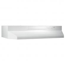 Broan Nutone F402411 - 24-Inch Convertible Under-Cabinet Range Hood, 230 Max Blower CFM, White-on-White