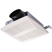Broan Nutone LP510RS - Lo-Profile 50/80/100 Selectable CFM Bathroom Exhaust Fan with Humidity Sensing, ENERGY STAR®