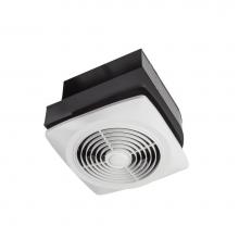 Broan Nutone 502 - Broan 10'', 270 cfm Side Discharge Ventilation Fan, White Square Plastic Grille, 8.0 Son