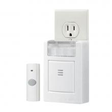 Broan Nutone LA224WH - Plug-In Door Chime Kit with Strobe Light, 3-3/4'' w x 4-1/2'' h x 1-5/8'&