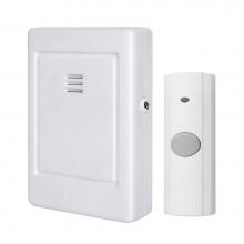Broan Nutone LA225WH - Wireless Door Chime Kit, 2-3/4'' w x 4-1/4'' h x 1'' d