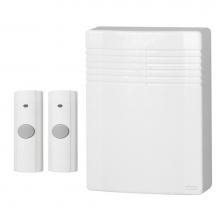 Broan Nutone LA542WH - Wireless Door Chime Kit with 2 Pushbuttons, 4-1/4'' w x 5-7/8'' h x 1-3/4&apos