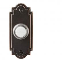 Broan Nutone PB15LBR - Lighted Flat Pushbutton, 1-1/4w x 3h in Oil-Rubbed Bronze