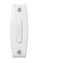 Broan Nutone PB7WH - Rectangular Pushbutton, 1w x 2-7/8h x 3/4d in White
