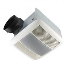 Broan Nutone QTXEN110FLT - NuTone QTXE Series 110 cfm Ventilation Fan/Light with White Grille, 0.7 Sones Energy Star Certifie