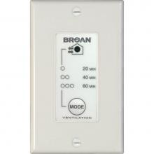 Broan Nutone VB60W - Wall control with timer for ERV and HRV units