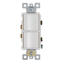 Broan Nutone P2RW - WHITE 2 ROCKER SWITCH