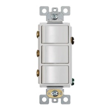 Broan Nutone P3RW - WHITE 3 ROCKER SWITCH