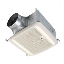 Broan Nutone QTXE110150DCSL - Broan QTDC™ Series 110-150 CFM Humidity Sensing Bathroom Exhaust Fan w/ LED, ENERGY STAR