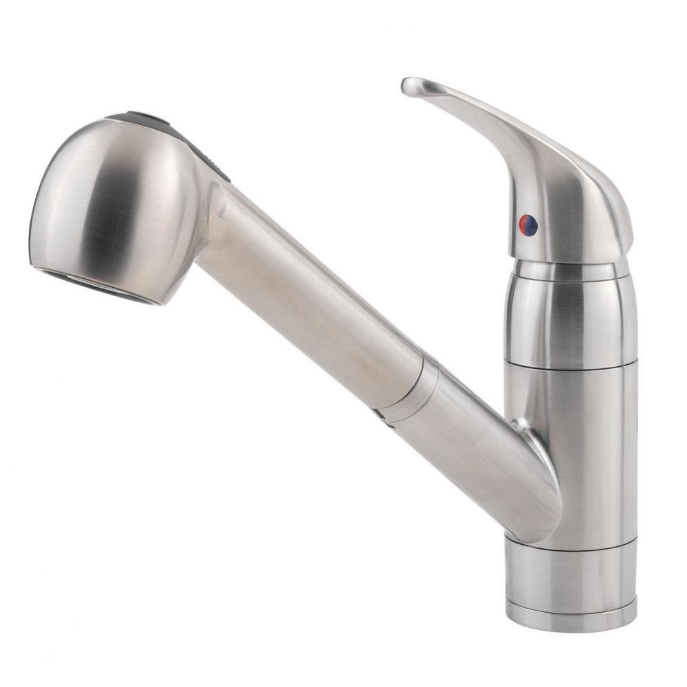 Stainless Steel - Single Handle Pull-Out Kitchen Faucet