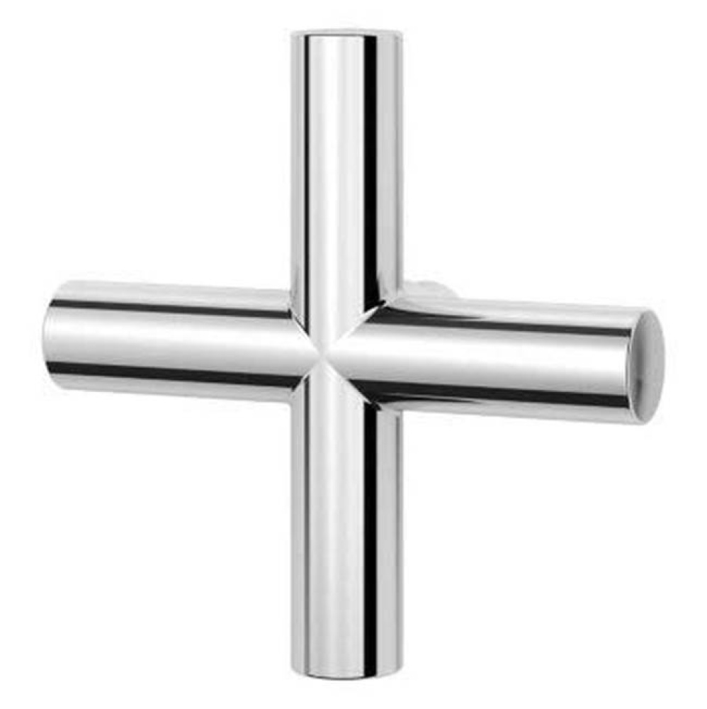Tenet Single Cross Handle for Shower Column in Polished Chrome