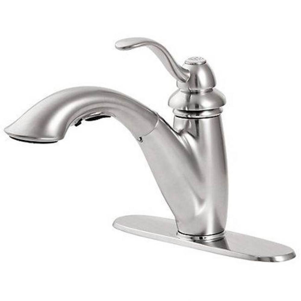 Marielle 1-Handle Pull-Out Kitchen Faucet in Stainless Steel