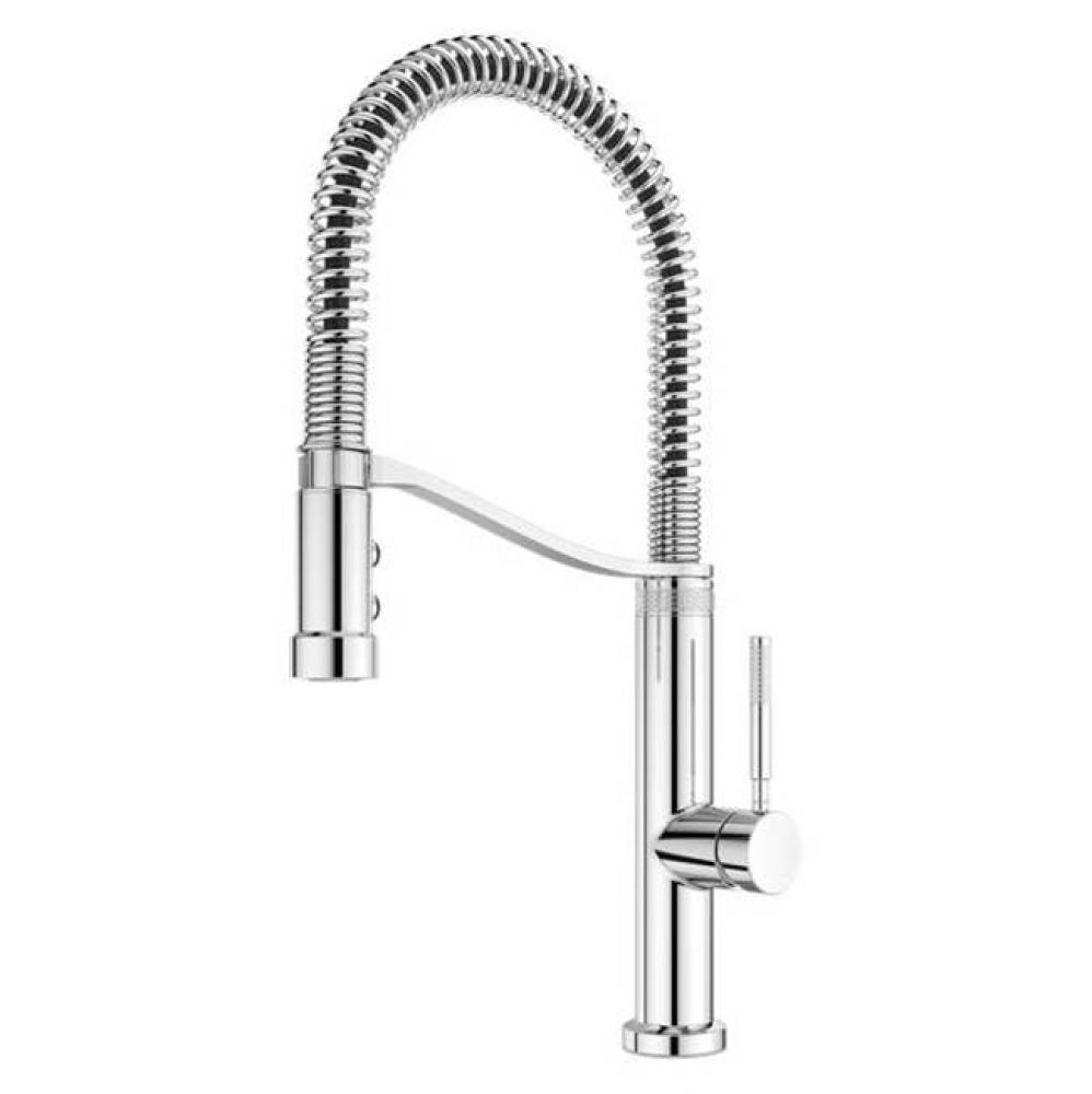 Bruton 1-Handle Culinary Pull-Down Kitchen Faucet in Polished Chrome